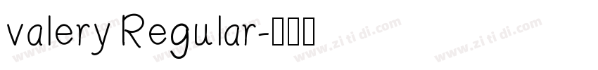 valery Regular字体转换
